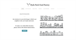 Desktop Screenshot of hydeparkfoodpantry.org