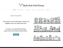 Tablet Screenshot of hydeparkfoodpantry.org